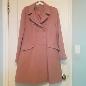 Asos Dusty Pink Skater Coat